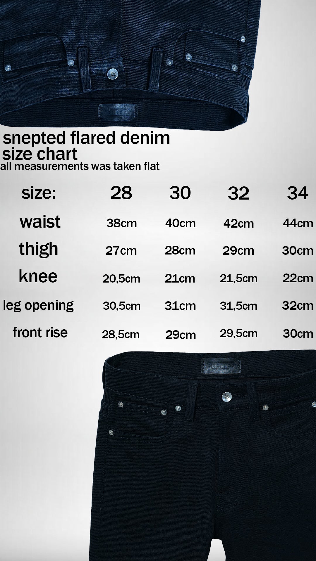 SNEPTED PAINT SPLATTER FLARED DENIM